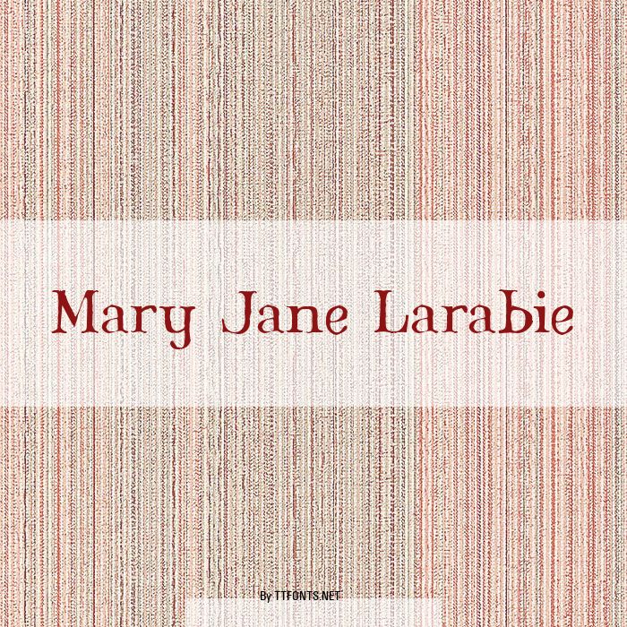 Mary Jane Larabie example